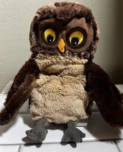 IKEA Vandring 10” UGGLA Owl Plush Hand Puppet Brown Bird Pretend Play Toy Glove - Picture 1 of 7