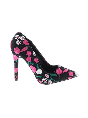 Qupid Women Pink Heels US 9 - Image 1 of 2