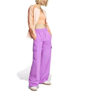 ADIDAS originals Woven cargo pants Womens Size M L XL Purple JP2741 - Picture 1 of 7