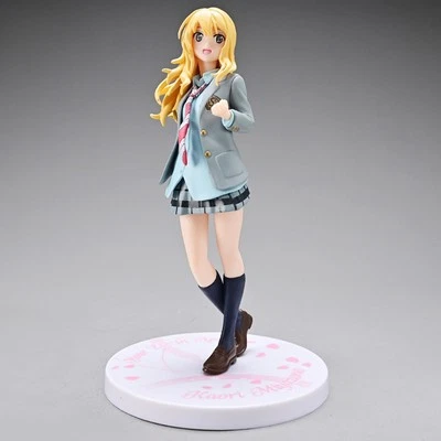 Nime AYour Lie in April Miyazono Kaori Niña Dibujos Animados PVC Figura Juguete Sin Caja 18cm Foto 1 de 4