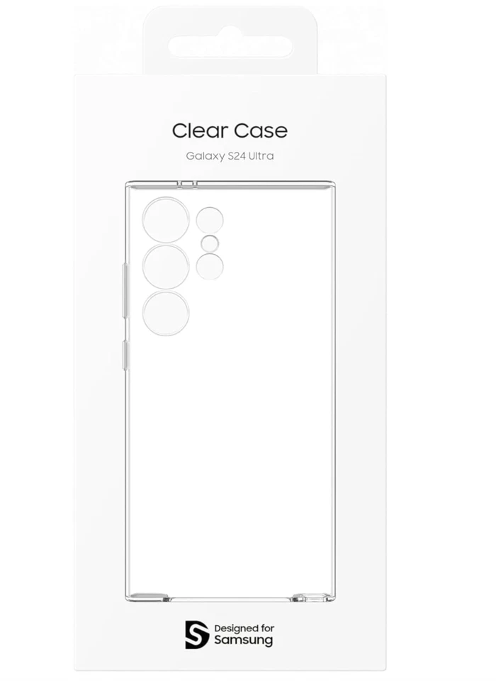 CLEAR COVER ORIGINALE per SAMSUNG GALAXY S24 ULTRA SM-S928 CUSTODIA TRASPARENTE - Immagine 1 di 1