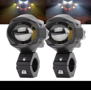 Coppia Fari Supplementari Ausiliari Per Moto e Auto Universali Fendinebbia 60W - Foto 1 di 8
