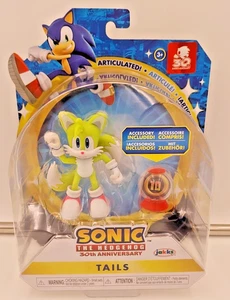 TAILS Sonic The Hedgehog 30th Anniversary 4" Figure with Super Ring Item Box - Picture 1 of 4