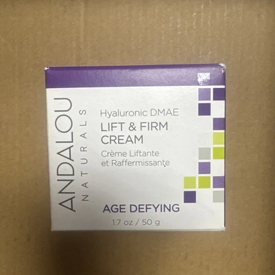 Andalou Naturals Lift  Firm Cream Hyaluronic DMAE 1 7 oz 50 g Cruelty-Free - Image 1 of 4