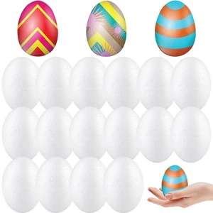 Huevos de poliestireno blanco 50 un. 6 cm para elaboración de proyectos de Pascua - Imagen 1 de 12