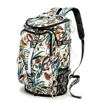 Gym Duffle Bag Backpack with Shoe Compartment,4 ways Travel Backpack for Yellow - Image 1 of 4