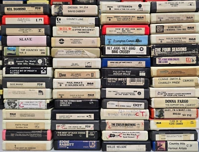 Lot of 56 Mixed Country Pop Rock 8-Tracks Vintage 8 Track Tape Cartridge #102 - Image 1 of 4