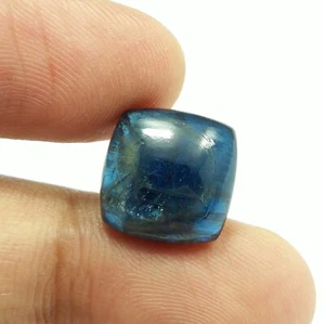 12.31 Ct Natural Amazing Deep Blue Kyanite Cushion Cabochon Finest Qualiy Gems - Picture 1 of 11