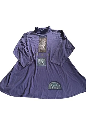 Vtg 1995 BlueFish Purple Swing Dress Tunic Size 1 - Image 1 of 4