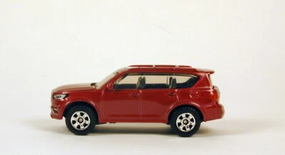 Matchbox Infiniti QX80 2022 rojo oscuro sin equipamiento Foto 1 de 3