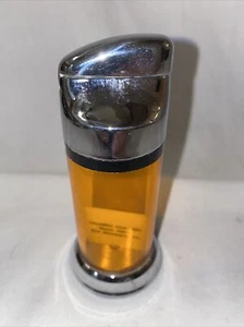 50s MCM Lipic Ritepoint Table Lighter Amber Glass Galando Coal Advertising PA - Picture 1 of 5
