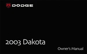 Dodge Dakota 2003 dueño manual guía de usuario referencia operador libro fusiona fluidos - Imagen 1 de 1