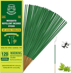 Mosquito Repellent Outdoor Patio 120 PCS Citronella Oil Mosquito Incense Sticks - Picture 1 of 11
