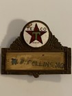 VINTAGE TEXACO MOTOR OIL SERVICE STATION ATTENDANTS NAME BADGE LOUIS WRIGHT