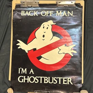 Póster de la película Ghostbusters 1984 impreso original de colección Back Off Man Columbia - Imagen 1 de 8