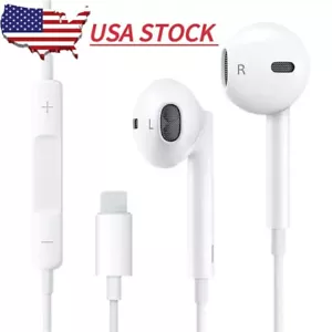Wired Earphones Headphones Bluetooth For iPhone 14 Pro Max 13 12 11 Pro X XR 8 7 - Picture 1 of 8