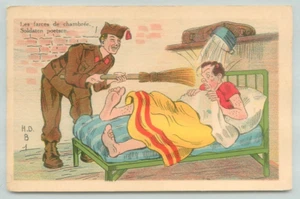 Postcard, Room pranks, soldier, military, Bedroom joke - Picture 1 of 2