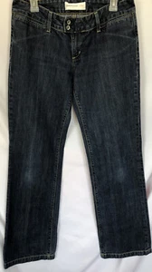 PAPER DENIM & CLOTH Womens Sz 31 Flare wide leg Dark Wash Jeans - Picture 1 of 12