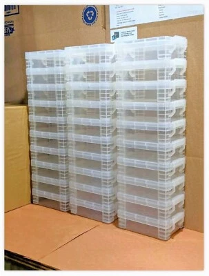 Card Storage Boxes (10-Pack Bundle) FOR CARDS IN PENNY SLEEVES - Stackable - Image 1 of 4
