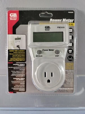 NEW GARDNER BENDER POWER METER ENERGY ELECTRICITY USAGE MONITOR PM3000 Grey - Image 1 of 2