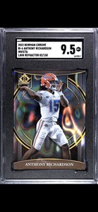 2022 Bowman University 82/150 Invicta Lava Anthony Richardson RC SSP SGC 9.5