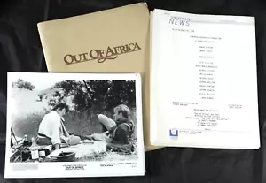 1985 OUT OF AFRICA Original Press Kit w/ 15 Photos, Text & Folder Streep Redford - Picture 1 of 10