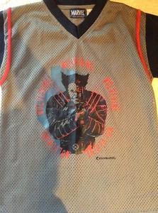 Very RARE Vtg 2000 Marvel Wolverine Boys Vneck Jersey Sz M 10/12 EUC - Picture 1 of 3