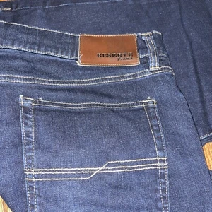 Jos A Bank Mens Reserve Jeans Straight Leg Size 38x32 Relaxed Fit Dark Wash - Picture 1 of 14