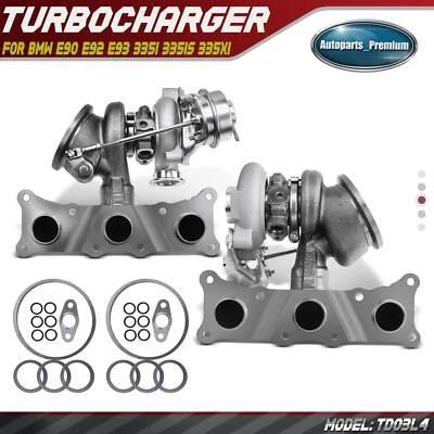 Турбокомпрессор двойной турбонаддув для BMW E90 E92 E93 335i 335is 335xi 3,0 л N54B30 TD03L4 - Изображение 1 из 4