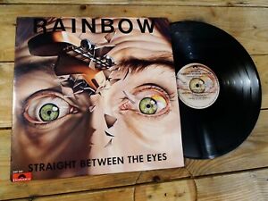 RAINBOW STRAIGHT BETWEEN THE EYES LP 33T VINYLE EX COVER EX ORIGINAL 1982