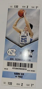 UNC vs Yale Basketball Ticket Stub December 30, 2019 - Picture 1 of 2