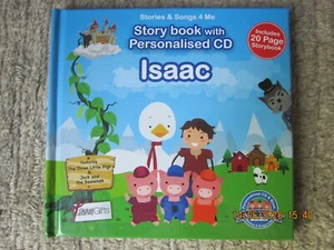 STORY BOOK WITH PERSONALISED CD ISAAC new - Picture 1 of 1