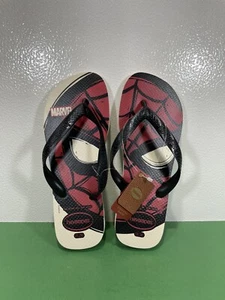 Havaianas Men’s Size 8 US Marvel Spider-Man Flip Flops Beach Sandals Thongs - Picture 1 of 3