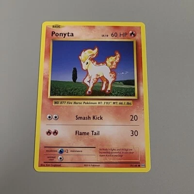 2016 Pokemon XY Evolutions 19/108 Ponyta NM Non Holo - Image 1 of 2