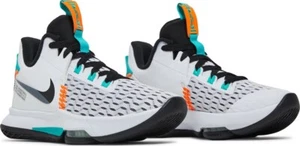 Size 9 - Nike LeBron Witness 5 White Clear Jade - Picture 1 of 9