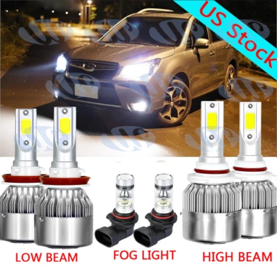 Kit combinado de faros antiniebla altos/bajos para Subaru Forester 2009-2013 LED Foto 1 de 4