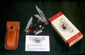 Camillus Stockmans Knife & Sheath Roughcut Tobacco Circa-1990's W/Packaging Rare - Picture 1 of 12