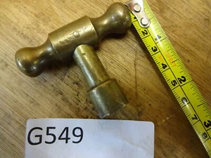 Brass square key (0.322") - Picture 1 of 3
