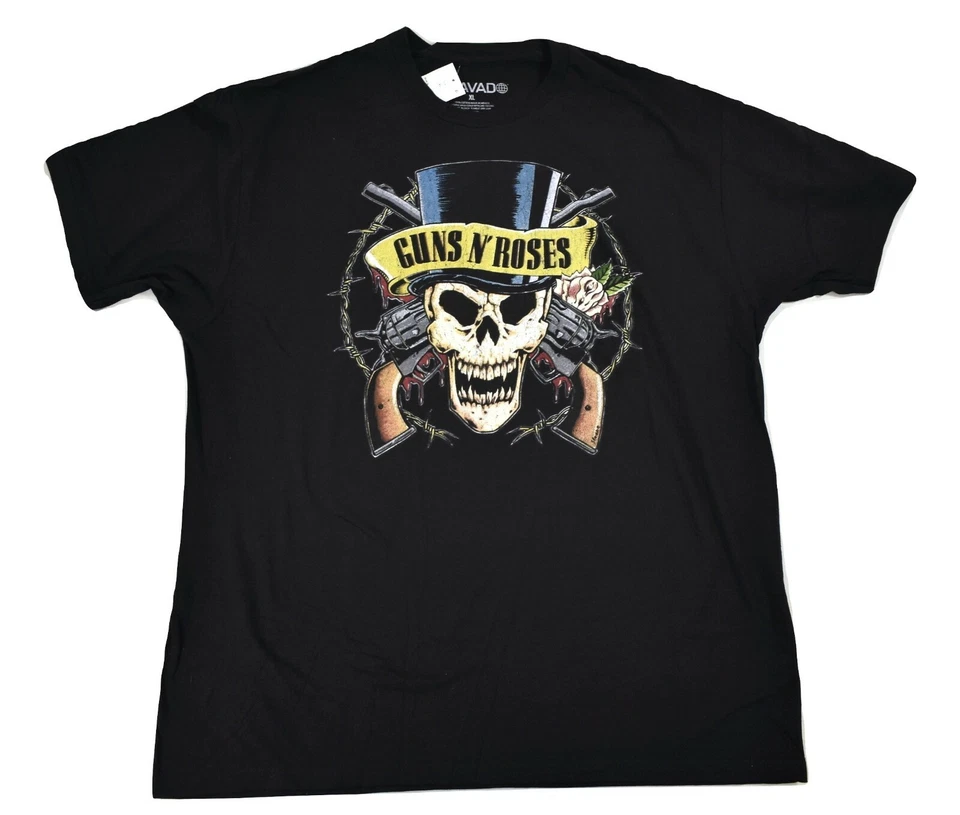 Bravado Mens Guns N Roses Skull In Top Hat Shirt New XL - Image 1 of 1