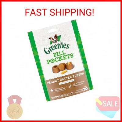 Bolsillos para pastillas Greenies para perros de gran tamaño, golosinas suaves para perros, con cacahuete real pero Foto 1 de 2