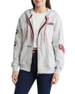 WEAR By Erin Andrews $80 University of Georgia Bulldogs Fleece Hoodie L NWT - Image 1 of 3