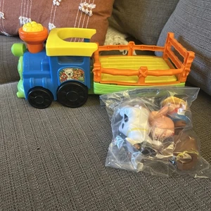Look! Fisher Price Little People Zoo Safari Train With Sound 2014 W 4 Figures - Picture 1 of 10