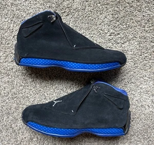 Nike Air Jordan 18 Black Sport Royal Size 15 Men's - Picture 1 of 8
