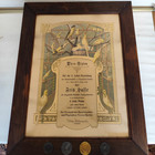 Urkunde Diplom F. Hasse Kanarienvogel Medaille Apolda 1922 Oberroßla Schöten