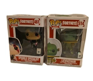 Two Fortnite Funko Pops Sparkle Specialist & Leviathan - Picture 1 of 24