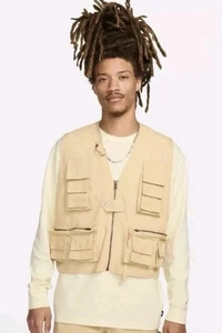 Men's Nike Life Utility Vest Full Zip Cargo Pockets $175 FN3214-252 Size Large - Bild 1 von 7