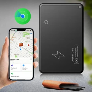 Dünne Geldbörsen Tracker Karte wiederaufladbarer Geldbörsenfinder Apple FindMy - Bild 1 von 4