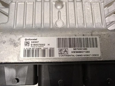9675391480 Engine Control Unit for PEUGEOT 308 SW I (4E 4H) 1.6 HDI 2007 5347984 - Image 1 of 4