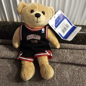 NWT NBA Chicago Bulls Plush Bear 9” Jersey Shorts 00 - Picture 1 of 3