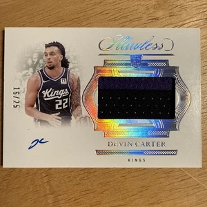 2024/25 Panini Flawless Devin Carter Game Used Rookie Patch Auto 16/25  - Bild 1 von 2